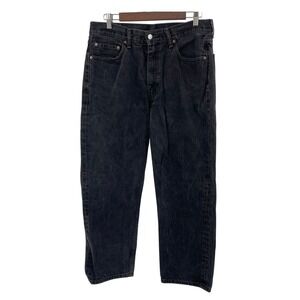 Levi's 550 Relaxed Fit Jeans Mens 34x29 Black Comfort Fit‎ Denim Pants